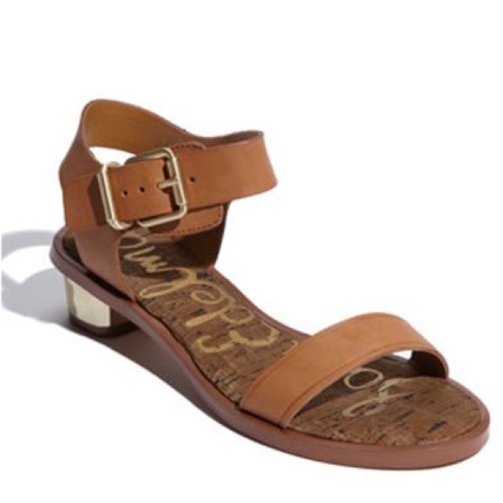 EUC Sam Edelman Trina Sandal, Whiskey, 8M
